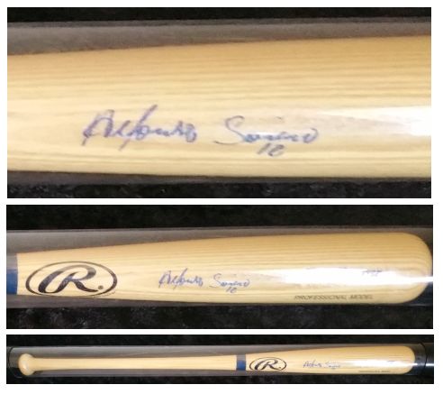 Alfonso Soriano Signed Autographed Rawlings BigStick Baseball Bat (SA COA)