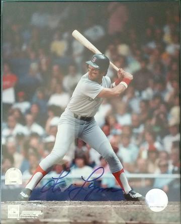 Fred Lynn Signed Autographed Glossy 8x10 Photo Boston Red Sox (MLB Authenticated)