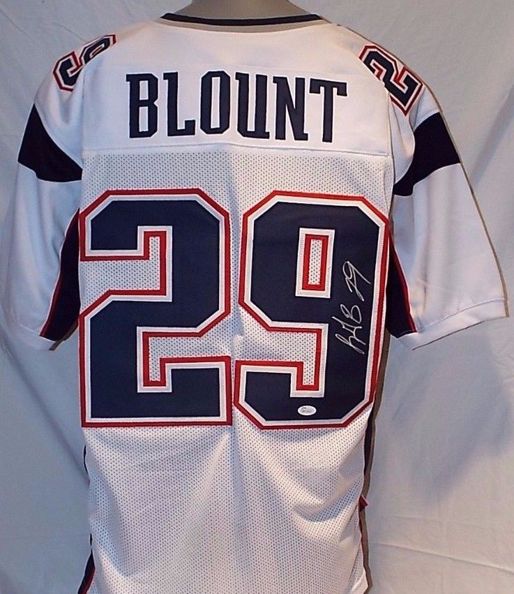 LeGarrette Blount Signed New England Patriot Jersey (JSA COA