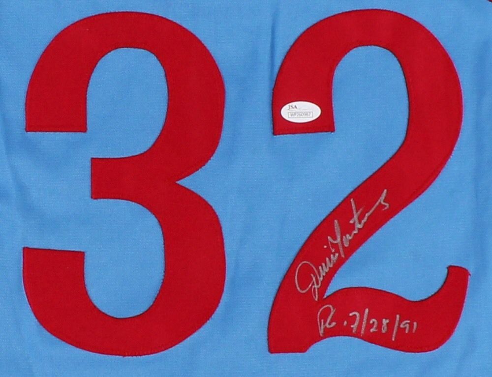 Dennis Martinez Signed Autographed Montreal Expos Baseball Jersey
