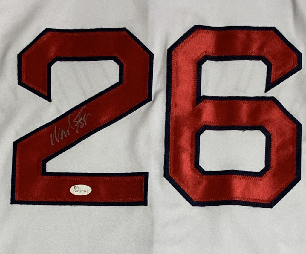  Wade Boggs Autographed Boston Blue Baseball Jersey