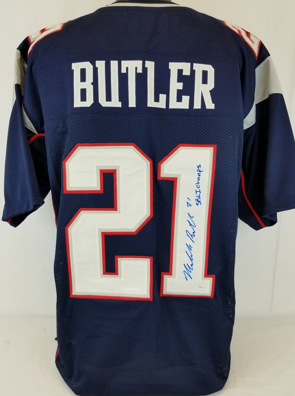 Malcolm Butler Signed Autographed New England Patriots Football Jersey (Steiner COA)