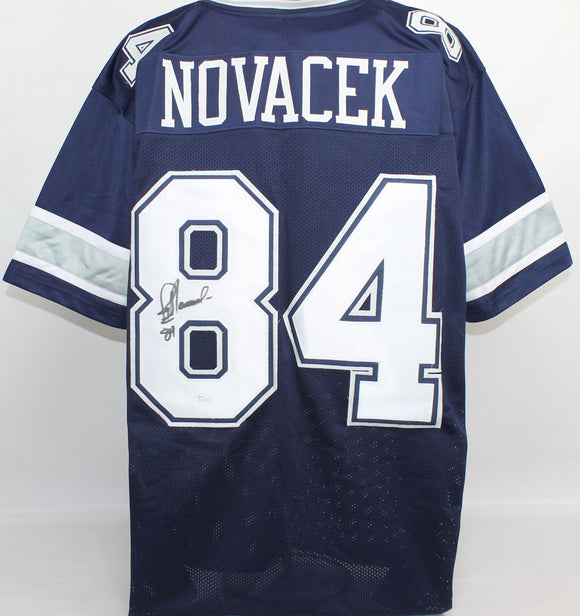 Jay Novacek Signed Autographed Dallas Cowboys Football Jersey (JSA COA)