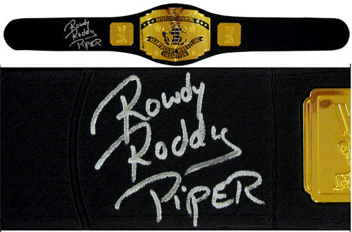 Rowdy Roddy Piper Signed Autographed Replica Intercontinental Championship Belt (ASI COA)