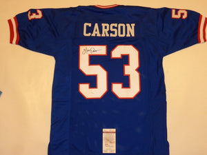 Harry Carson Signed Autographed New York Giants Football Jersey (JSA COA)