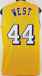 Jerry West Signed Autographed Los Angeles Lakers Basketball Jersey (JSA COA)