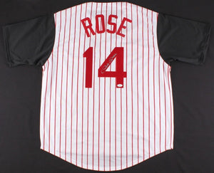 Pete Rose Signed Autographed Cincinnati Reds Baseball Jersey (JSA COA)
