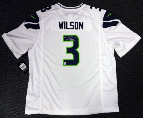Russell Wilson Signed Autographed Seattle Seahawks Football Jersey (Russell Wilson Authenticated)