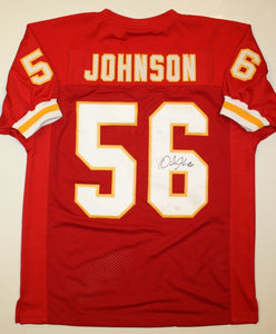 Derrick Johnson Signed Autographed Kansas City Chiefs Football Jersey (JSA COA)