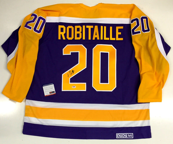 Luc Robitaille Signed Autographed Los Angeles Kings Hockey Jersey (PSA/DNA COA)