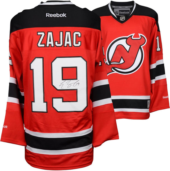 Travis Zajac Signed Autographed New Jersey Devils Hockey Jersey (Fanatics COA)