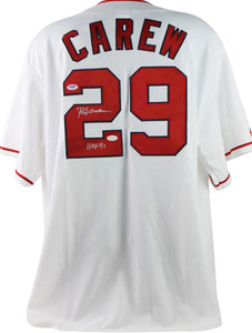 Rod Carew Signed Autographed California Angels Baseball Jersey (JSA COA)