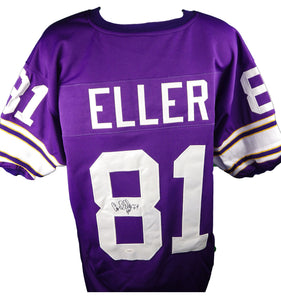 Carl Eller Signed Autographed Minnesota Vikings Football Jersey (JSA COA)