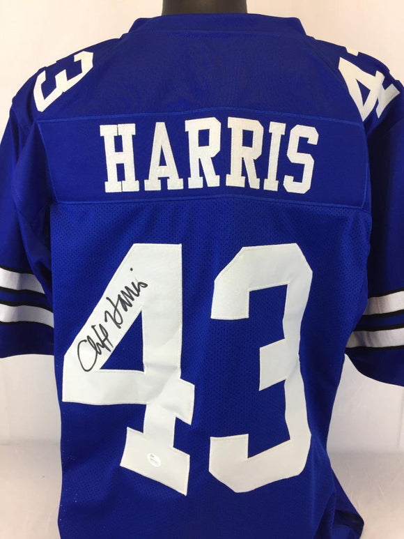 Cliff Harris Signed Autographed Dallas Cowboys Football Jersey (JSA COA)