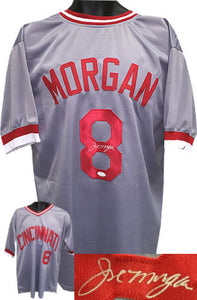 Joe Morgan Signed Autographed Cincinnati Reds Baseball Jersey (JSA COA)