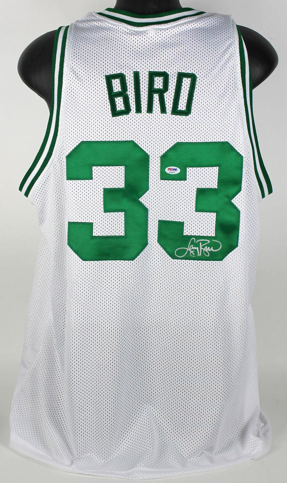 Larry Bird Signed Autographed Boston Celtics Basketball Jersey (PSA/DNA COA)