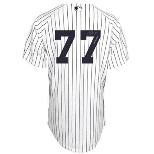 Clint Frazier Signed Autographed New York Yankees Baseball Jersey (Steiner COA)