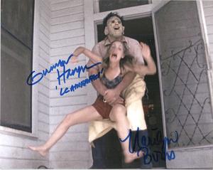 Gunnar Hansen & Marilyn Burns Signed Autographed "Texas Chainsaw Massacre" Glossy 8x10 Photo (SA COA)