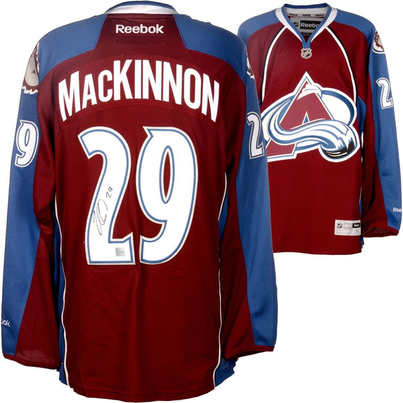 Nathan MacKinnon Signed Autographed Colorado Avalanche Hockey Jersey (Fanatics COA)