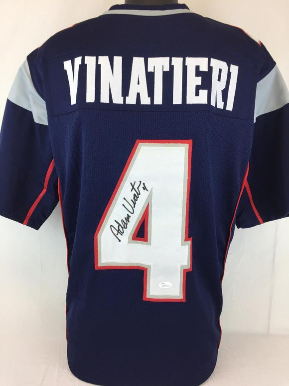 Adam Vinatieri Signed Autographed New England Patriots Football Jersey (JSA COA)