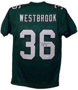 Brian Westbrook Signed Autographed Philadelphia Eagles Football Jersey (JSA COA)