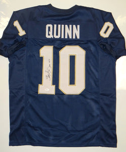 Brady Quinn Signed Autographed Notre Dame Fighting Irish Football Jersey (JSA COA)