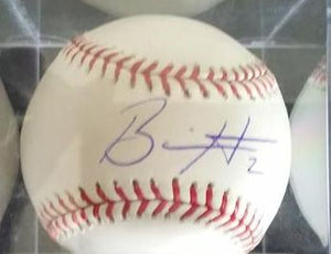 Bill Hall Signed Autographed Official Major League OML Baseball (SA COA)