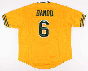 Sal Bando Signed Autographed Oakland Athletics Baseball Jersey (JSA COA)