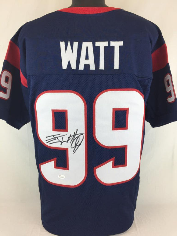 J.J. Watt Signed Autographed Houston Texans Football Jersey (JSA COA)