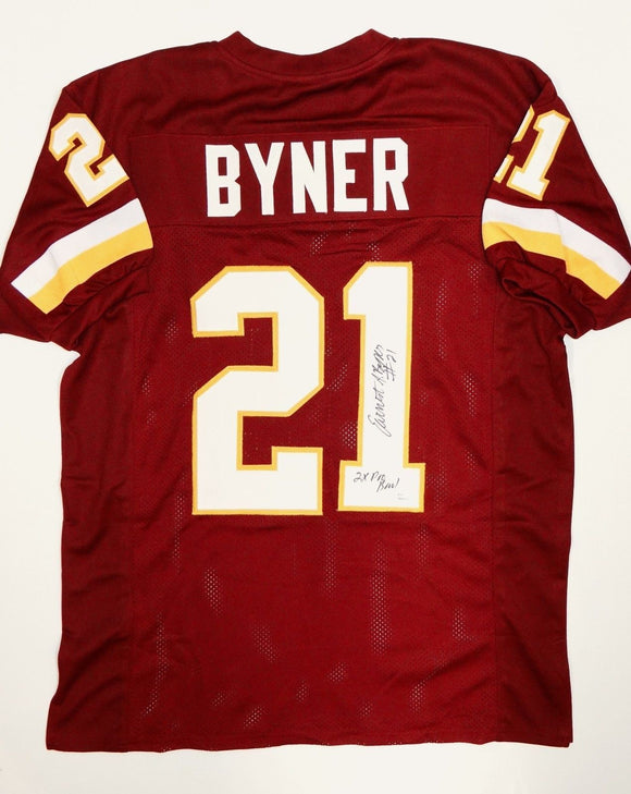 Earnest Byner Signed Autographed Washington Redskins Football Jersey (JSA COA)