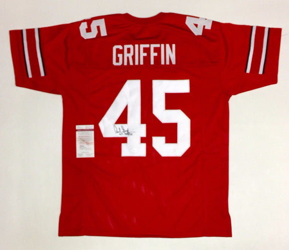 Archie Griffin Signed Autographed Ohio State Buckeyes Football Jersey (JSA COA)