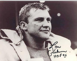 Lou Creekmur Signed Autographed 'HOF 96' Glossy 8x10 Photo Detroit Lions (SA COA)