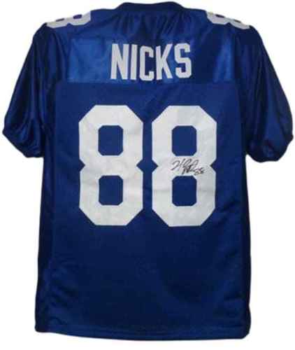Hakeem Nicks Signed Autographed New York Giants Football Jersey (JSA COA)