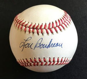 Lou Boudreau Signed Autographed Official American League OAL Baseball (SA COA)