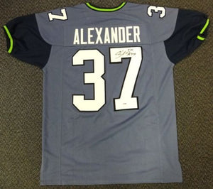 Shaun Alexander Signed Autographed Seattle Seahawks Football Jersey (JSA COA)