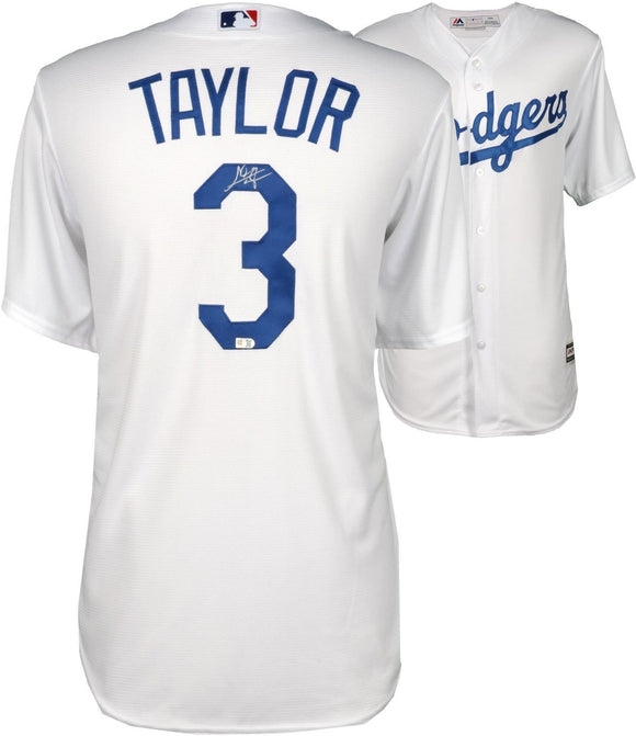 Chris Taylor Signed Autographed Los Angeles Dodgers Baseball Jersey (MLB Authenticated)