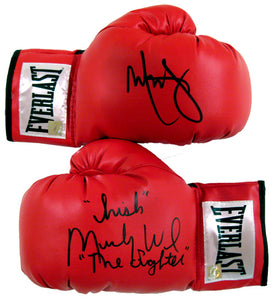 Mark Wahlberg & "Irish" Micky Ward "The Fighter" Signed Autographed Everlast Boxing Gloves (ASI COA)