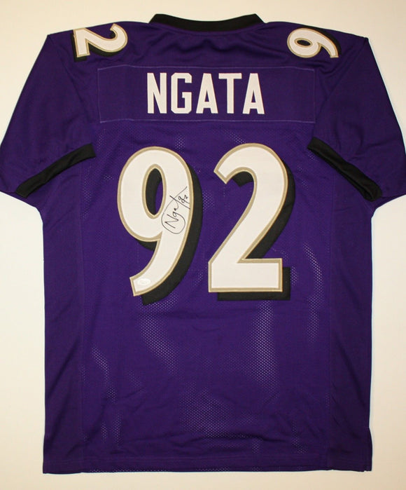 Haloti Ngata Signed Autographed Baltimore Ravens Football Jersey (JSA COA)