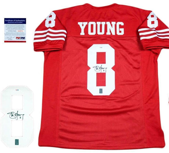 Steve Young Signed Autographed San Francisco 49ers Football Jersey (PSA/DNA COA)