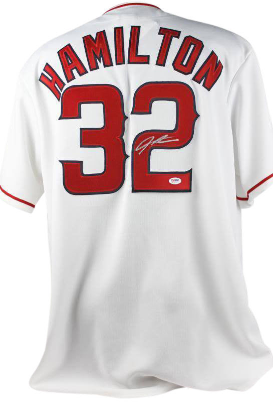 Josh Hamilton Signed Autographed Los Angeles Angels Baseball Jersey (JSA COA)