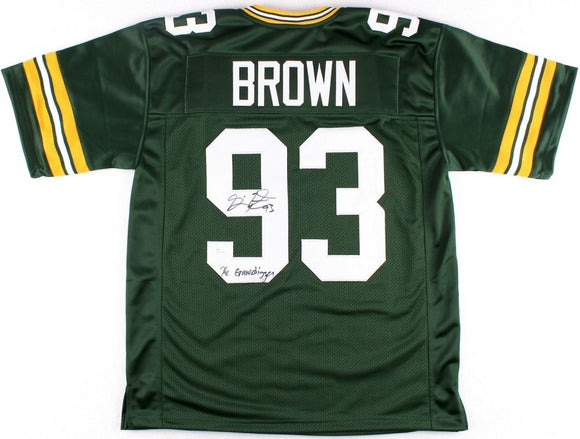 Gilbert Brown Signed Autographed Green Bay Packers Football Jersey (JSA COA)