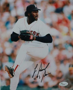 Lee Smith Signed Autographed Glossy 8x10 Photo (JSA COA) - Boston Red Sox