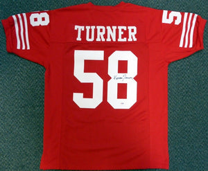 Keena Turner Signed Autographed San Francisco 49ers Football Jersey (JSA COA)