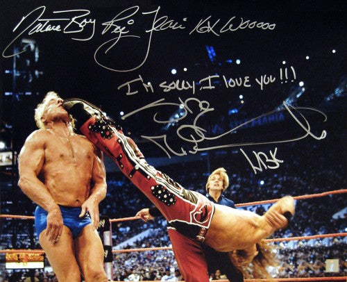 Ric Flair & Shawn Michaels Signed Autographed Glossy 16x20 Photo (ASI COA)