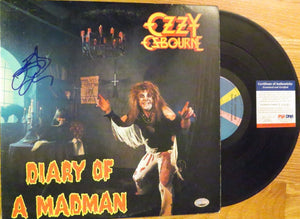 Ozzy Osbourne Signed Autographed "Diary of a Madman" Record Album (PSA/DNA COA)