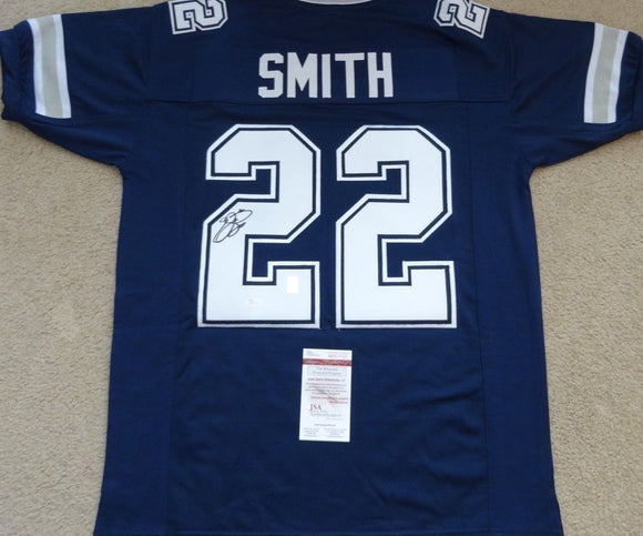 Emmitt Smith Signed Autographed Dallas Cowboys Football Jersey (JSA COA)