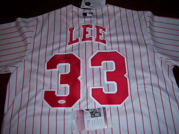 Cliff Lee Signed Autographed Philadelphia Phillies Baseball Jersey (JSA COA)
