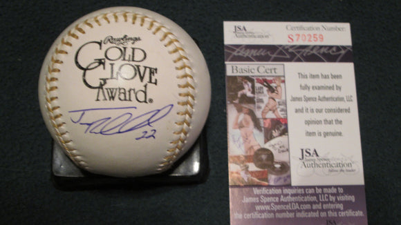 Josh Reddick Signed Autographed Official Major League (OML) Gold Glove Baseball - JSA COA