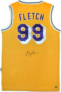 Chevy Chase Signed Autographed "Fletch" Los Angeles Lakers Basketball Jersey (ASI COA)