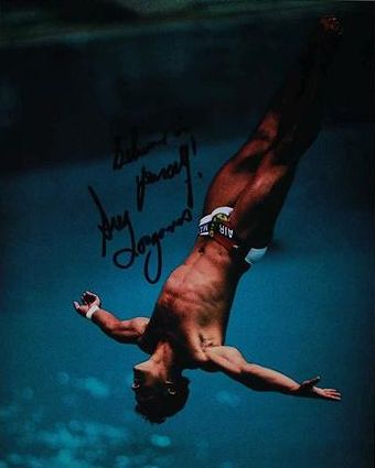 Greg Louganis Signed Autographed Olympics Glossy 8x10 Photo (SA COA)